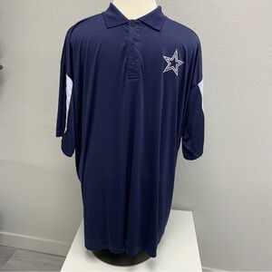 Men’s Dallas Cowboys Authentic Navy Blue Polo.  Size 3XLT